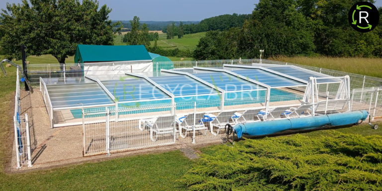 Abri de piscine d’occasion comme neuf
