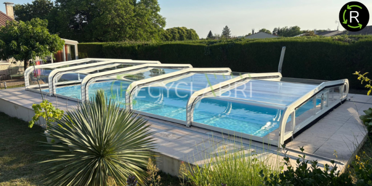 Abri de piscine d’occasion transparent