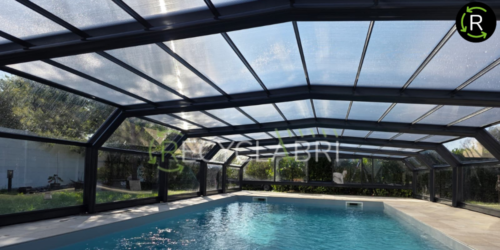 Recyclabri : abri de piscine d'occasion reconditionné