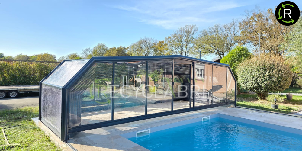 Recyclabri : abri de piscine d'occasion reconditionné