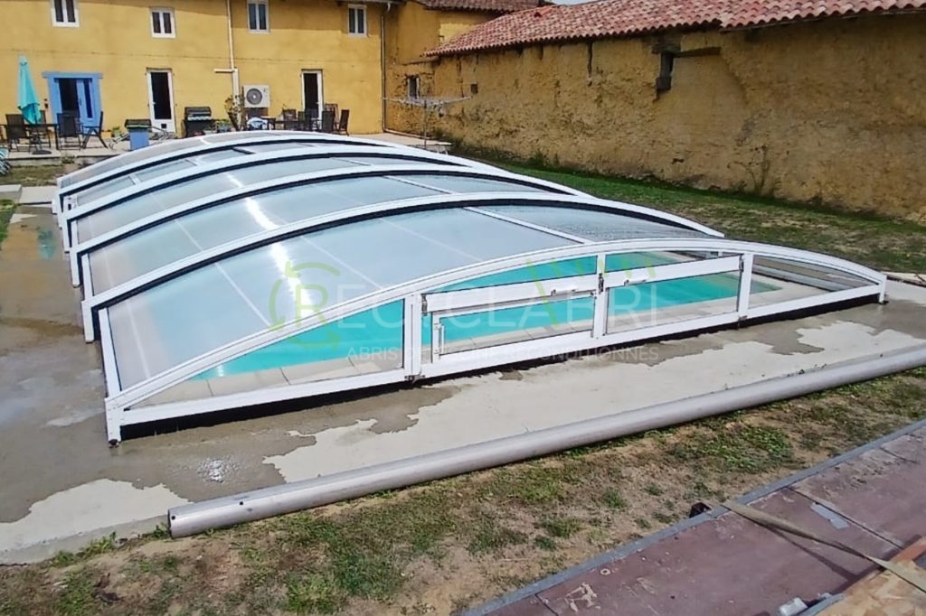 Abri piscine bas Recyclabri livré à Libourne en septembre 2026 (3)